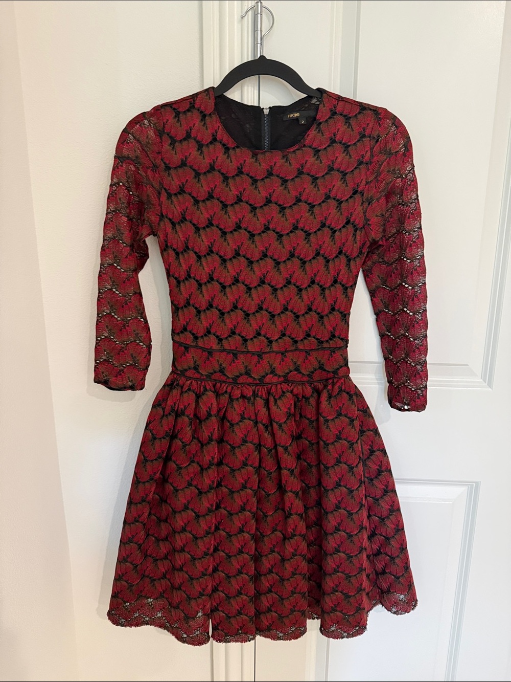 Maje Lacey Fit-and-Flare Dress